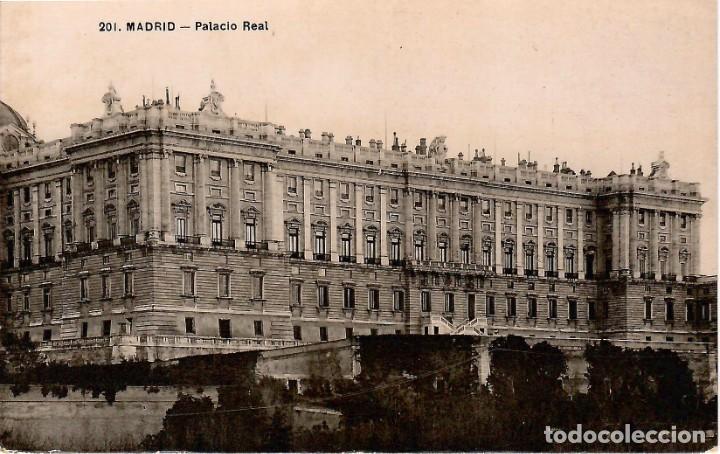 Cartoline: N&ordm; 201-MADRID. Palacio Real. Sin circular. ED. UNION POSTAL UNIVERSAL