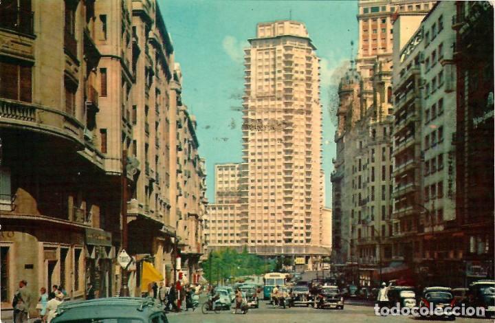 Cartoline: N&ordm; 78-MADRID. Avenida de Jos&eacute; Antonio. Circulada en 1962. ED. HELIOTIPIA ART&Iacute;STICA ESPA&Ntilde;OLA