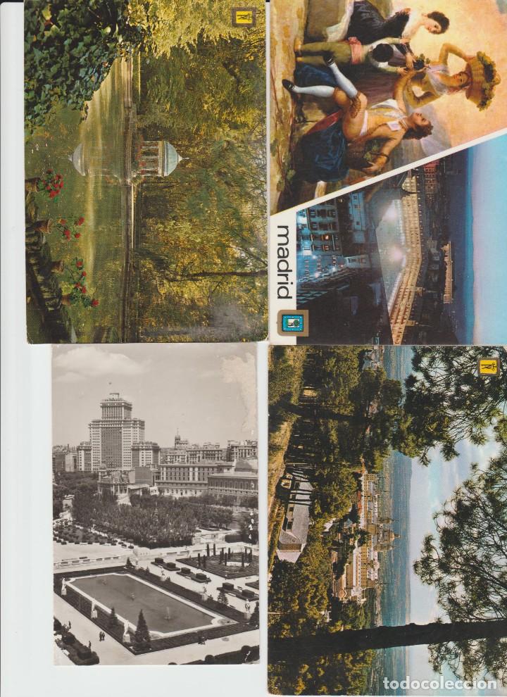 Cartoline: LOTE DE CUATRO POSTALES MADRID.SIN USAR 1.RESTO USADAS.