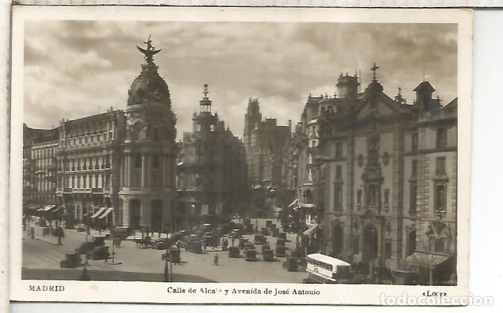 Postales: MADRID CALLE ALCALA ESCRITA - Foto 1