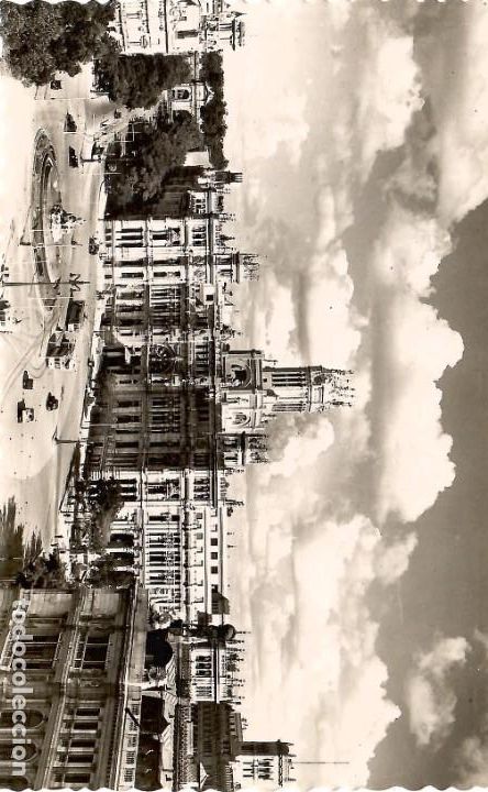 Cartoline: N&ordm; 4-MADRID. Plaza de la Cibeles y Palacio Comunicaciones. Sin circular. EDICIONES GARC&Iacute;A GARRABELLA