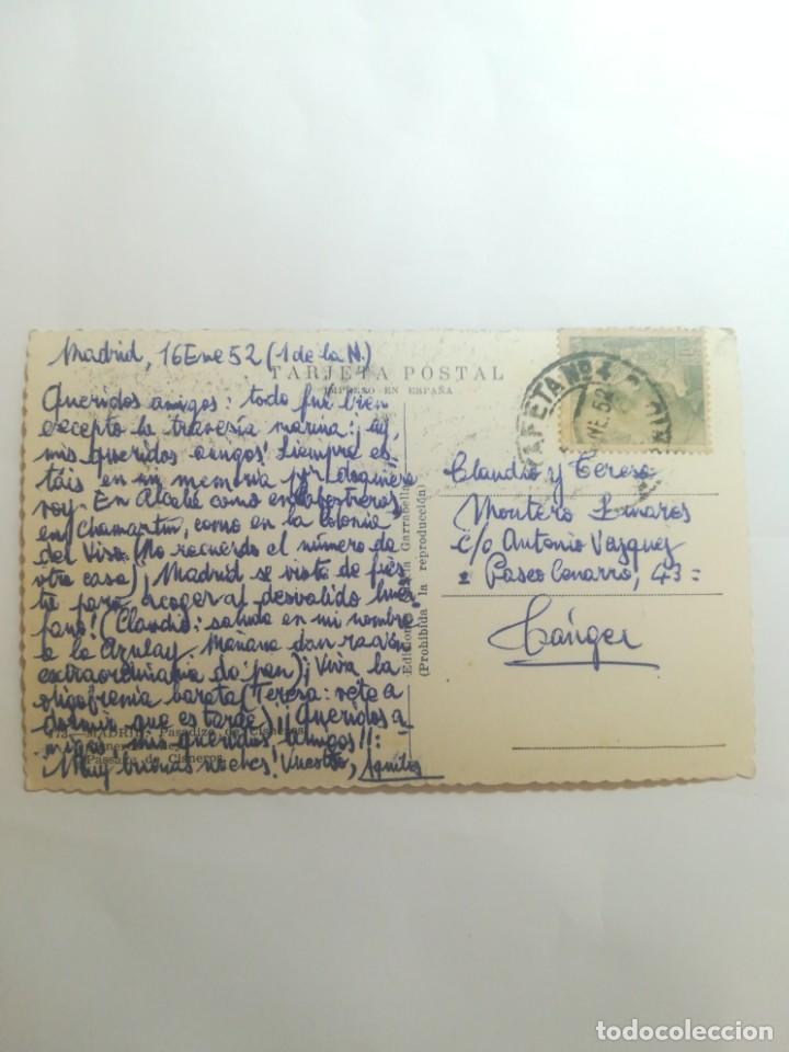 Postales: Madrid, pasadizo de Cisneros. 1952 - Foto 2