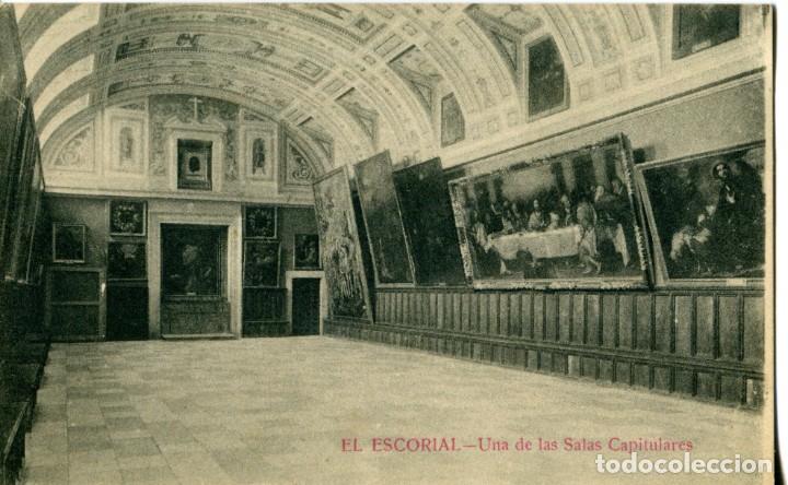 Postkarten: POSTAL EL ESCORIAL - UNA DE LAS SALAS CAPITULARES - MATEU S.A. HIJO DE NICOLAS SERRANO