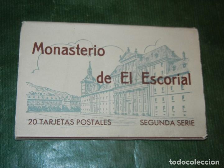 Postcards: MONASTERIO DE EL ESCORIAL - TIRA 20 TARJETAS POSTALES - SEGUNDA SERIE - HAUSER Y MENET