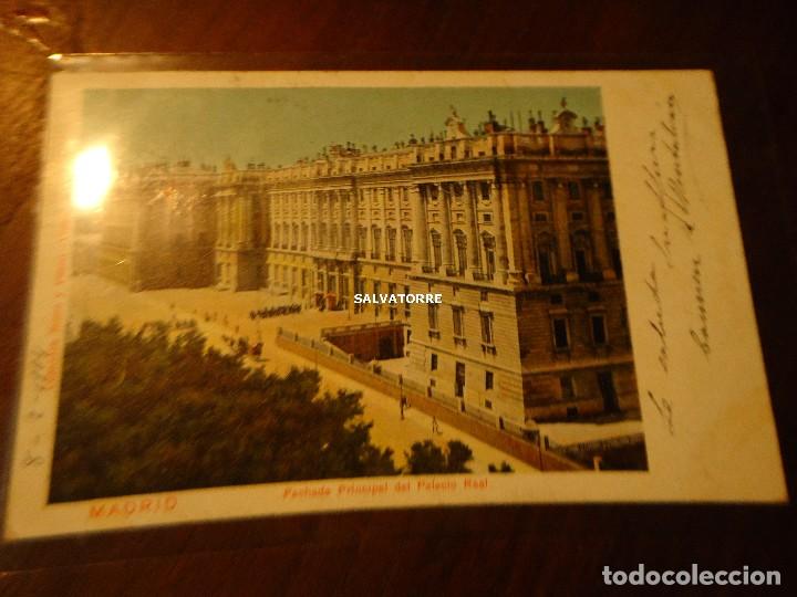 Postais: MADRID.FACHADA PRINCIPAL PALACIO REAL.912.ROMO Y FUSSEL. SIN DIVIDIR,.1904.ANTONIO LUGO.OROTAVA