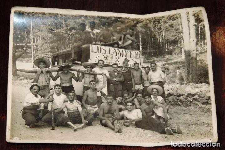 Postais: FOTOGRAFIA DE LOS CAMPEROS, SOCIEDAD DE JIRAS Y EXCURSIONISTAS, POSIBLEMENTE EN LA SIERRA DE GUADARR