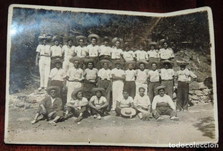 Postais: FOTOGRAFIA DE LOS CAMPEROS, SOCIEDAD DE JIRAS Y EXCURSIONISTAS, POSIBLEMENTE EN LA SIERRA DE GUADARR