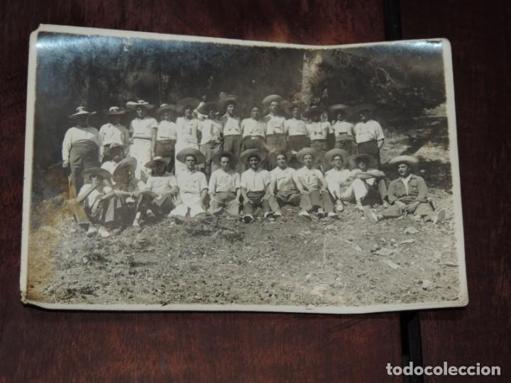 Postais: FOTOGRAFIA DE LOS CAMPEROS, SOCIEDAD DE JIRAS Y EXCURSIONISTAS, POSIBLEMENTE EN LA SIERRA DE GUADARR