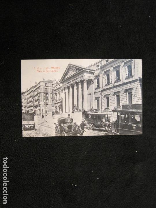 Postais: MADRID-PLAZA DE LAS CORTES-C.A. Y L. 511-POSTAL ANTIGUA-(78.415)