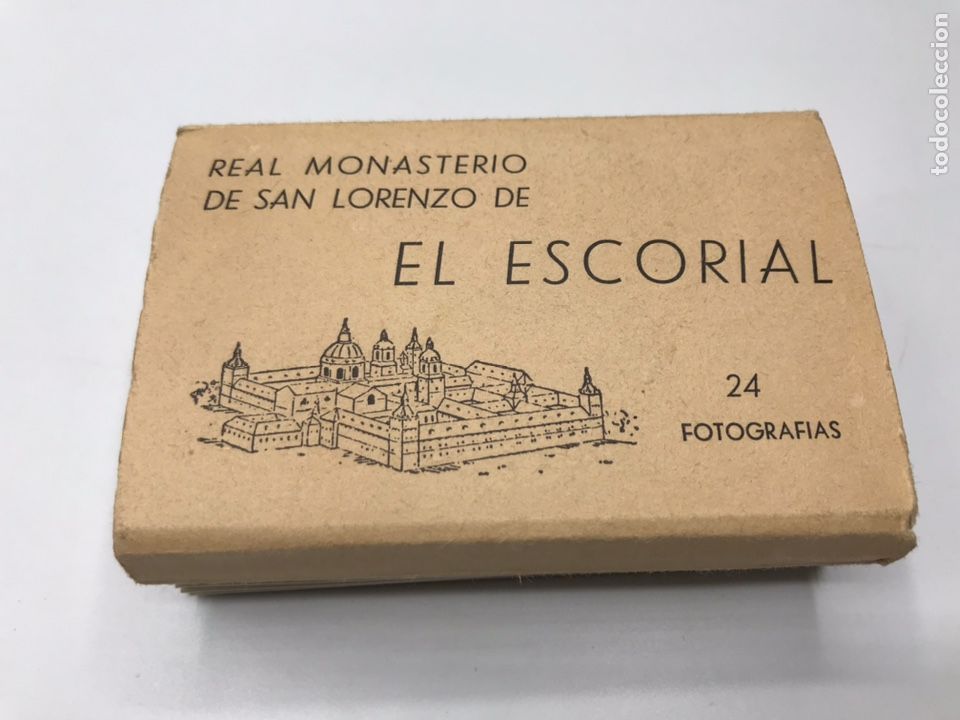 Postais: MONASTERIO DE EL ESCORIAL - 24 FOTOGRAFIAS EDICIONES MANIPEL ESTUCHE ACORDEON