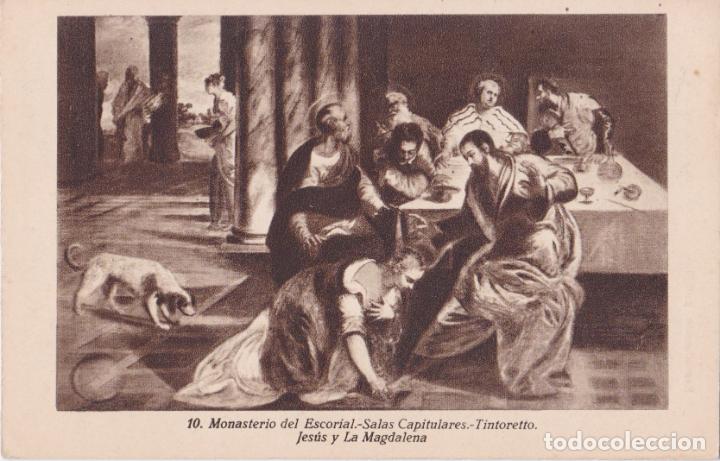 Postais: EL ESCORIAL, SALAS CAPITULARES, TINTORETTO, JES&Uacute;S YLA MAGDALENA - L.ROISIN N&ordm;10 - S/C