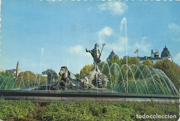 Postcards: N&ordm; 1033-MADRID. Fuente de Neptuno. Circulada en 1962. ED. GARC&Iacute;A GARRABELLA