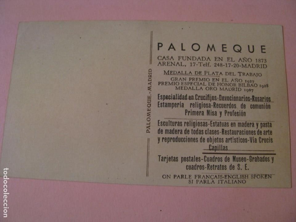 Postales: POSTAL DE MADRID. PALACIO PALOMEQUE. - Foto 2