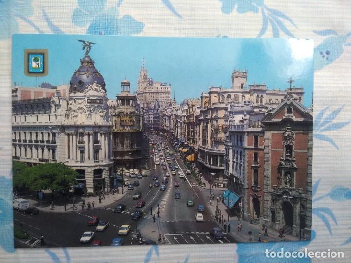 Postales: Postal madrid, gran via - Foto 1