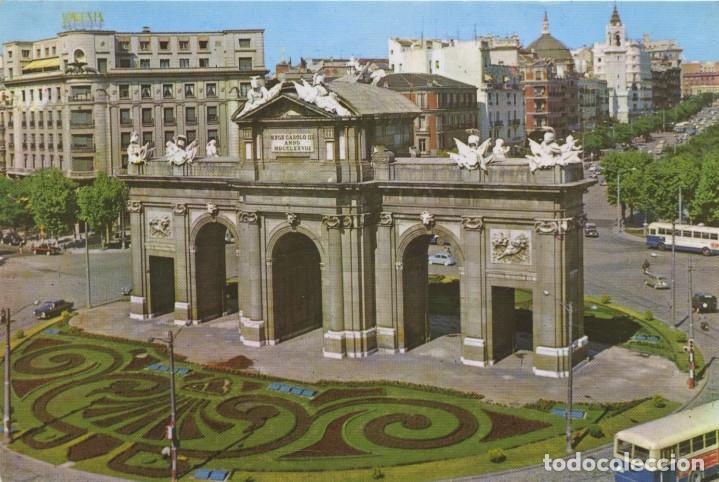 Postais: N&ordm; 7-MADRID. Puerta de Alcal&aacute;. Circulada en 1968. ED. HELIOTIPIA ART&Iacute;STICA ESPA&Ntilde;OLA