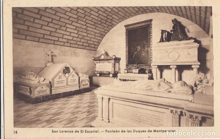 Postales: (1944) POSTAL ESCORIAL - PANTE&Oacute;N DE LOS DUQUES DE MONTPENSIER - ED. G.GARRABELLA - S/CIRCULAR