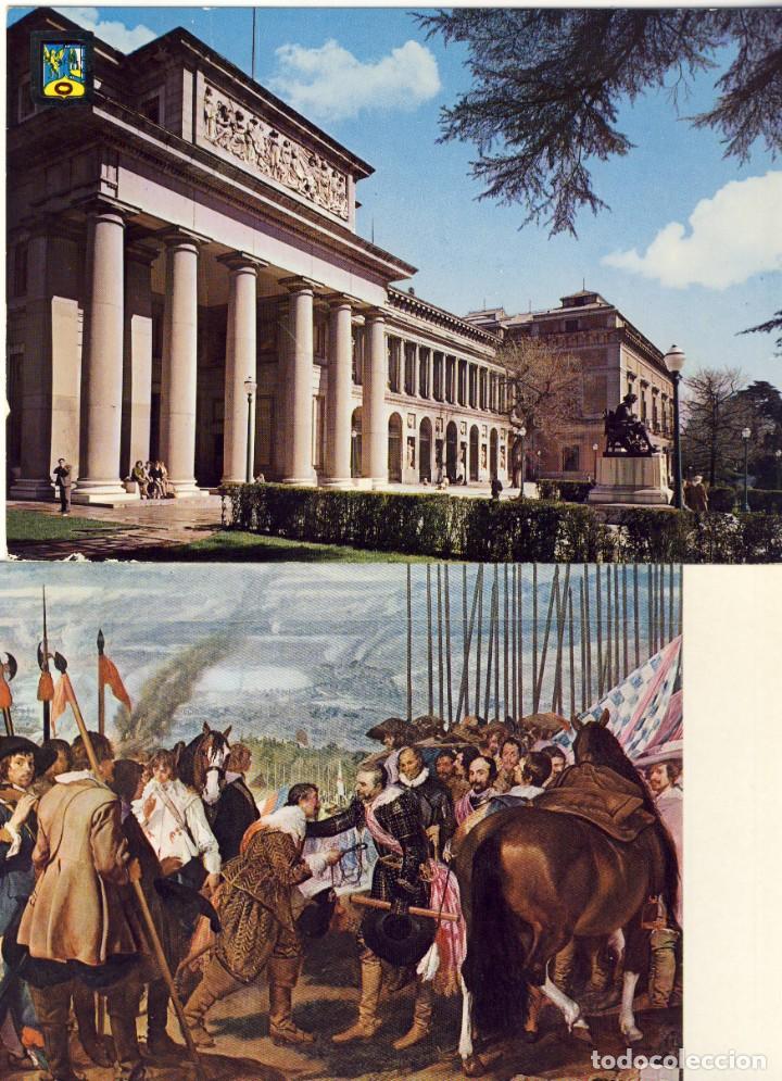 Postais: MADRID.- MUSEO DEL PRADO.- FACHADA Y RENDICI&Oacute;N DE BREDA.(VEL&Aacute;ZQUEZ).-