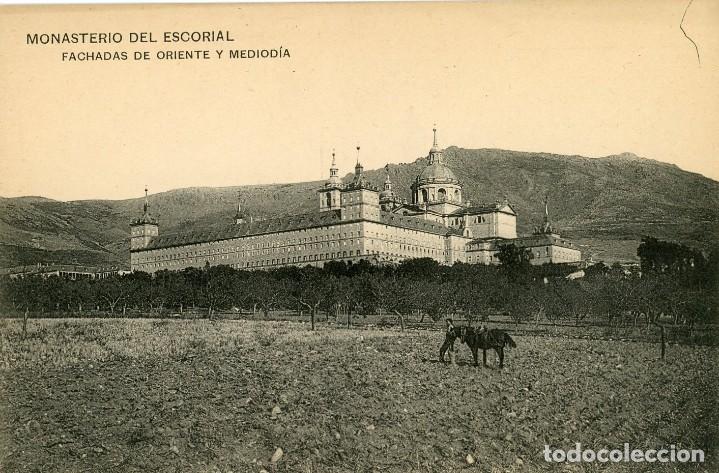 Postkarten: POSTAL. MONASTERIO DEL ESCORIAL. FACHADA DE ORIENTE Y MEDIODIA. HAUSER Y MENET. SC