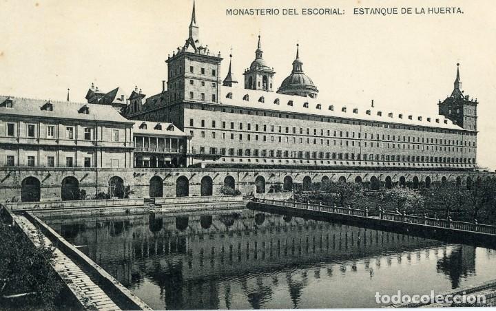 Postales: POSTAL. MONASTERIO DEL ESCORIAL. ESTANQUE DE LA HUERTA. SC