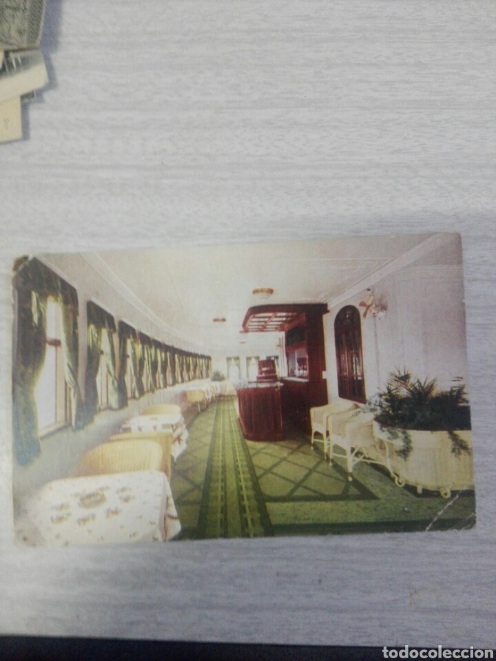Postkarten: Postal compa&ntilde;&iacute;a trasmediterr&aacute;nea veranda bar