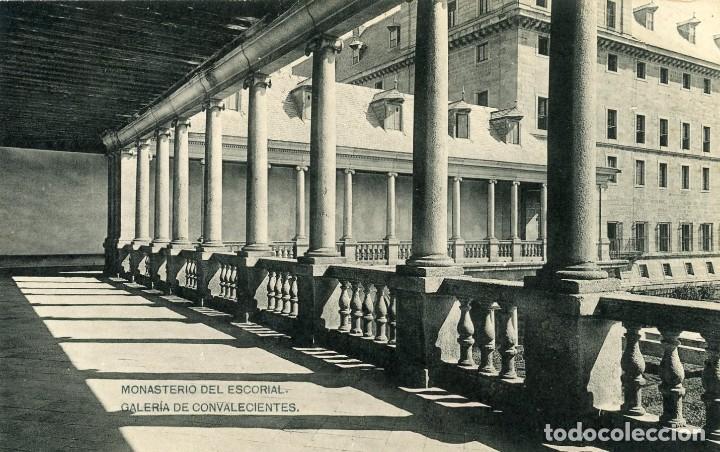 Cartoline: POSTAL. MONASTERIO DEL ESCORIAL. GALERIA DE CONVALECIENTES. HAUSER Y MENET