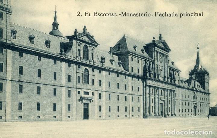 Cartoline: POSTAL. MONASTERIO DEL ESCORIAL. FACHADA PRINCIPAL. 2. HAUSER Y MENER