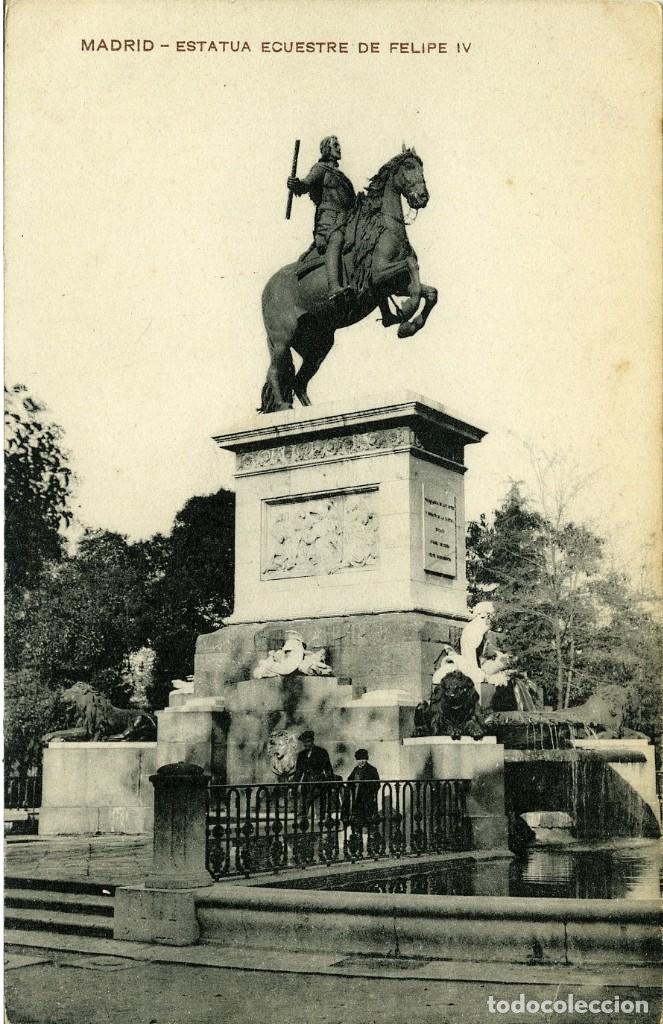 Postais: N&ordm; 55-MADRID. Estatua ecuestre de Falipe IV. ED. UNI&Oacute;N POSTAL UNIVERSAL
