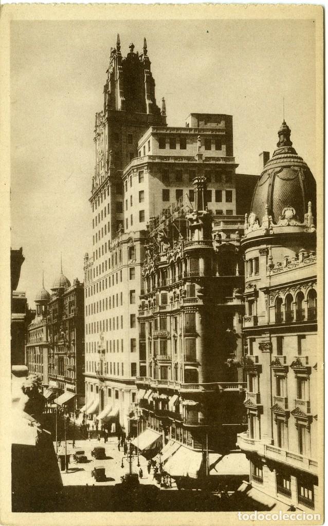 Postais: N&ordm; 88-MADRID. Edificio de la Compa&ntilde;&iacute;a Telef&oacute;nica. Sin circular. ED. FOTOTIPIA HAUSER Y MENET