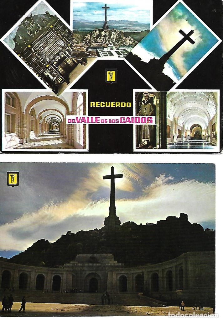 Cartes Postales: pareja antigua postales circuladas del valle de los caidos