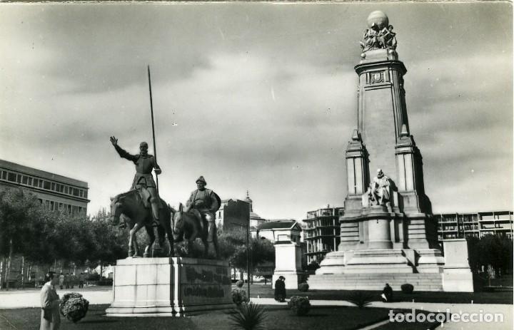 Cartes Postales: N&ordm; 8-MADRID-Plaza de Espa&ntilde;a. Monumento a Cervantes. Sin circular. ED. POSTALES BEA