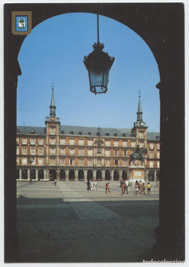 Cartes Postales: N&ordm; 218-MADRID. Plaza Mayor. Escrita en 1984. ED. DOM&Iacute;NGUEZ
