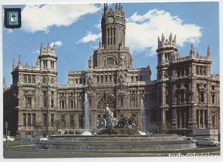 Cartes Postales: N&ordm; 221-MADRID. La Cibeles y Palacio de Comunicaciones. Circulada en 1974. ED. DOM&Iacute;NGUEZ