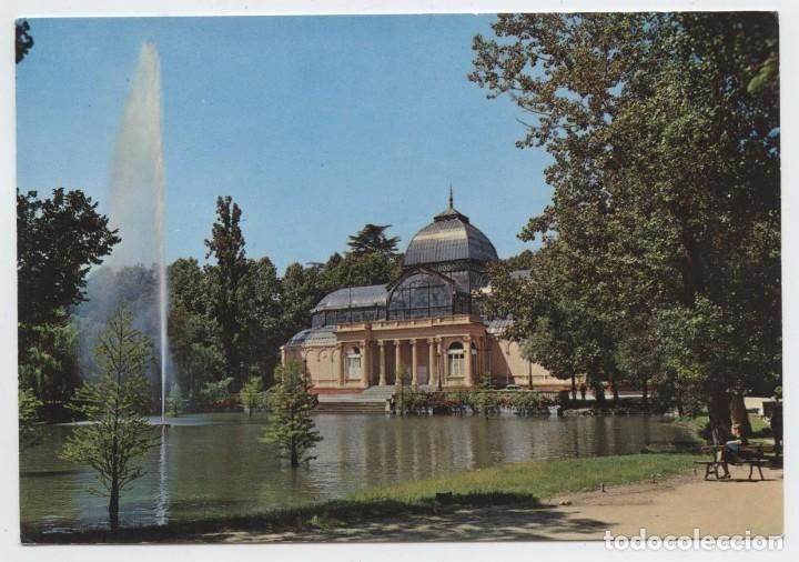 Postkarten: N&ordm; 128-MADRID. Parque del Retiro. Estanque y Palacio... Escrita en 1966. ED. GARC&Iacute;A GARRABELLA Y C&Iacute;A