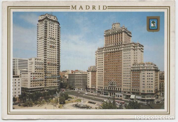 Postkarten: N&ordm; 9-MADRID. Plaza de Espa&ntilde;a. Sin circular. ED. L. DOM&Iacute;NGUEZ