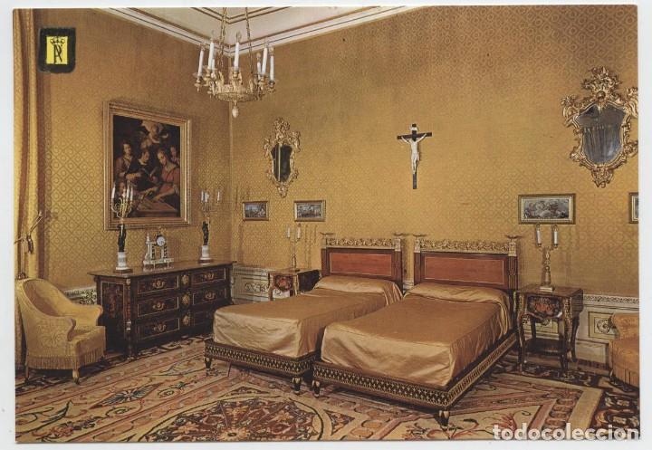 Postkarten: N&ordm; 12-MADRID. Palacio de El Pardo. Dormitorio amarillo... Sin circular. ED. PATRIMONIO NACIONAL