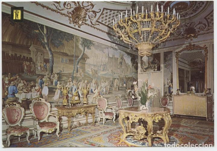 Postkarten: N&ordm; 8-MADRID. Palacio de El Pardo. Sala oficial de espera... Sin circular. ED. PATRIMONIO NACIONAL
