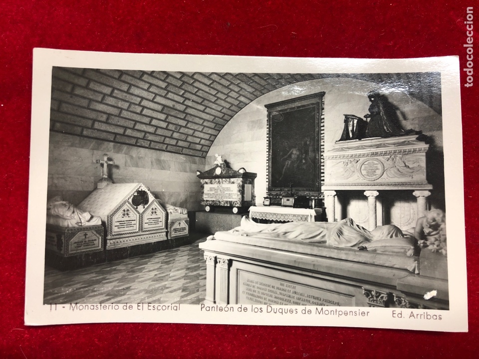 Postales: POSTAL 11. MONASTERIO DEL ESCORIAL - Pante&oacute;n de los Duques de Montpensier