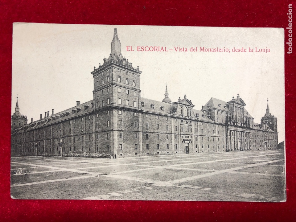 Postales: POSTAL EL ESCORIAL - Vista del Monasterio, desde la Lonja