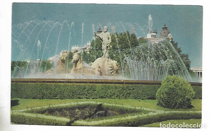 Postais: 1R-MADRID -ANTIGUA POSTAL - FUENTE DE NEPTUNO - ESCRITA EN 1.953
