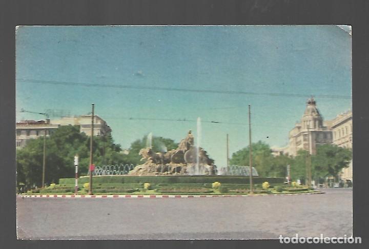 Postais: 1R-MADRID -ANTIGUA POSTAL - FUENTE DE CIBELES - ESCRITA EL 11 - 141- 1.954