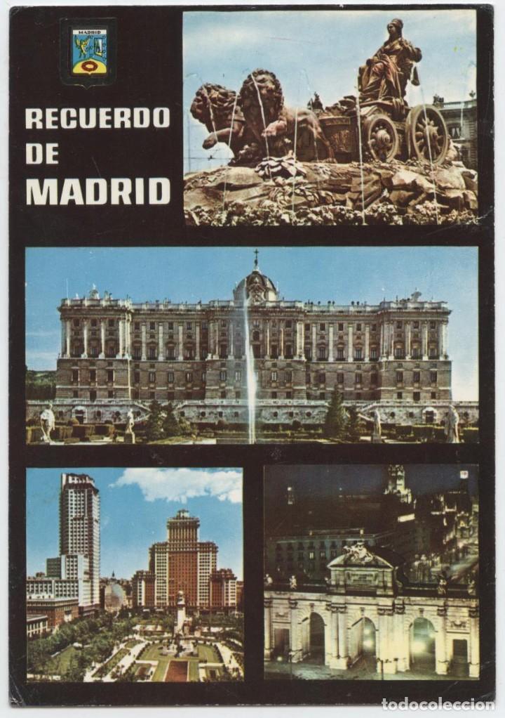 Postais: N&ordm; 124-MADRID. La Cibeles. Circulada en 1964. ED. DOM&Iacute;NGUEZ