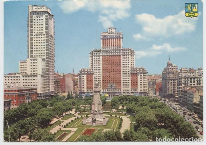 Postales: N&ordm; 124-MADRID. Plaza de Espa&ntilde;a. Sin circular. ED. BEASCOA