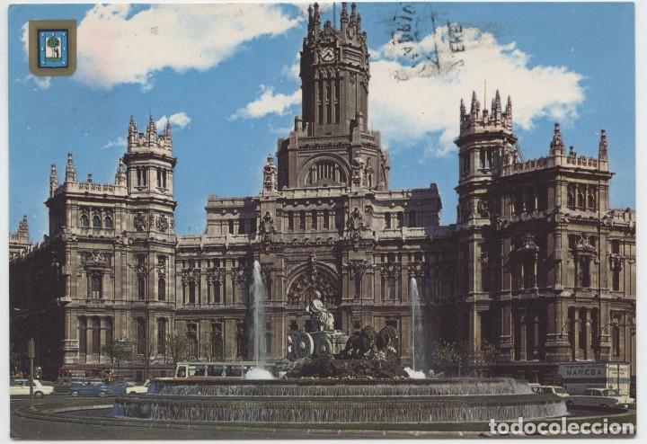 Cartes Postales: N&ordm; 221-MADRID. La Cibeles y Palacio de Comunicaciones. Circulada en 1994. ED. L. DOM&Iacute;NGUEZ