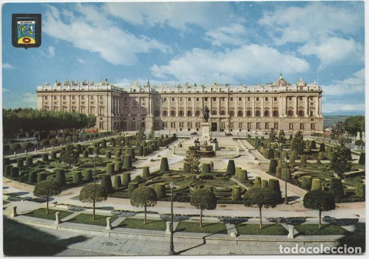 Cartes Postales: N&ordm; 7-MADRID. Plaza de Oriente y Palacio Real. Escrita en 1969. ED. DOM&Iacute;NGUEZ