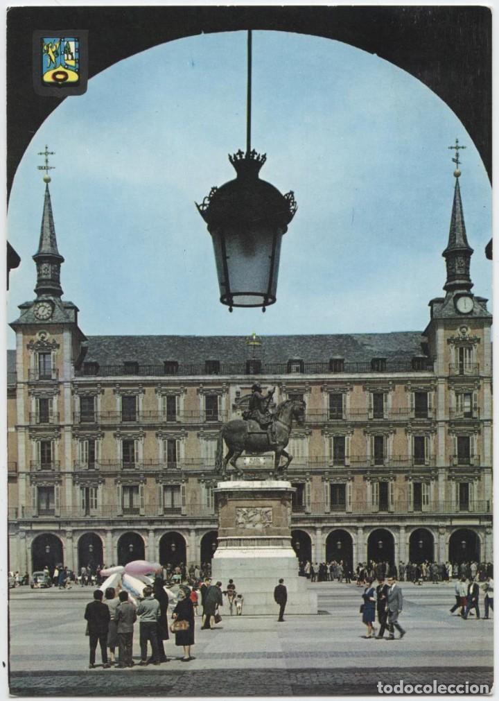 Postais: N&ordm; 68-MADRID. Plaza Mayor. Escrita en 1965. ED. DOM&Iacute;NGUEZ
