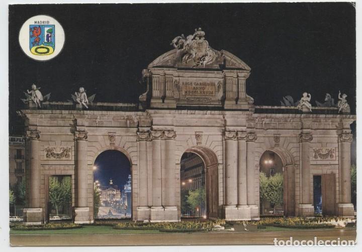 Postais: N&ordm; 13-MADRID. Puerta de Alcal&aacute;. Circulada en 1972. ED. BERGAS