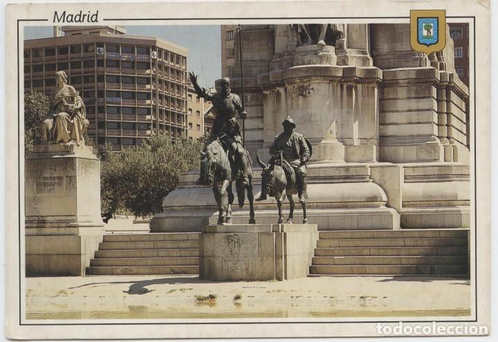 Postais: N&ordm; 61-MADRID. Monumento a Don Quijote. Plaza Espa&ntilde;a. Sin circular. ED. L. DOM&Iacute;NGUEZ