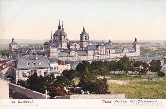 Postales: Monasterio del Escorial. Vista general del Monasterio. Purger & co 3721 reverso sin dividir. Sin cir