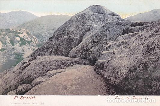 Postales: Monasterio del Escorial. Silla de Felipe II Purger & co 3723