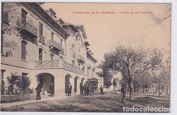 Postales: Alrededores de EL ESCORIAL Paseo de los Terreros Colecci&oacute;n Mora y hermanos